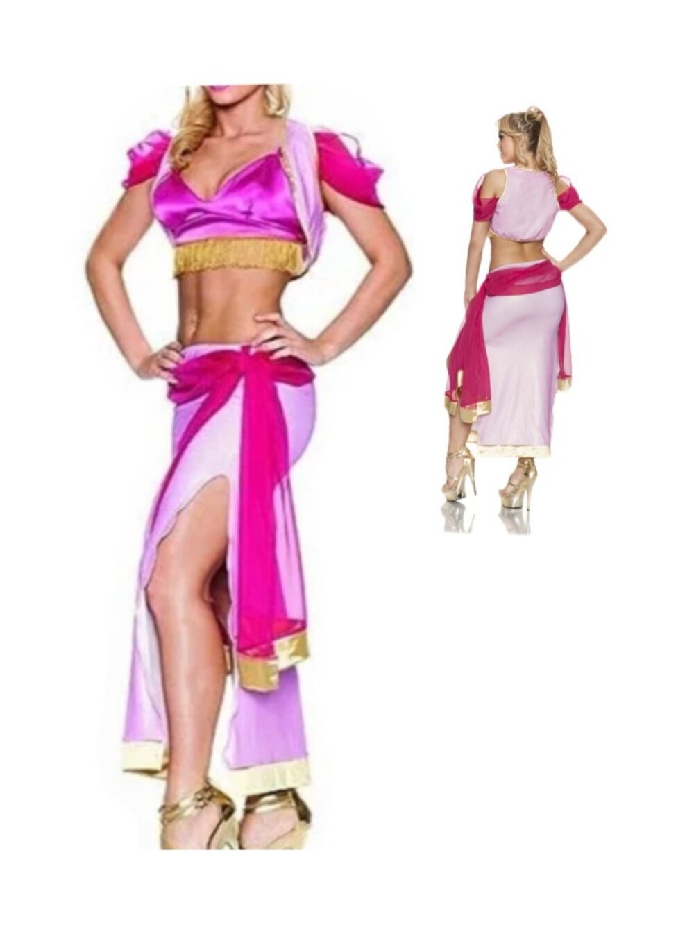 Genie Costume Cosplay Complete Set by Delicious Adult Size S/M